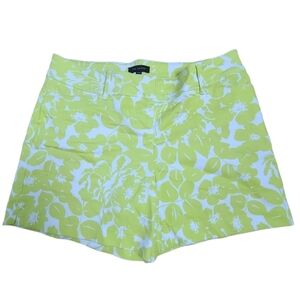 The  Limited shorts green white cotton polyester